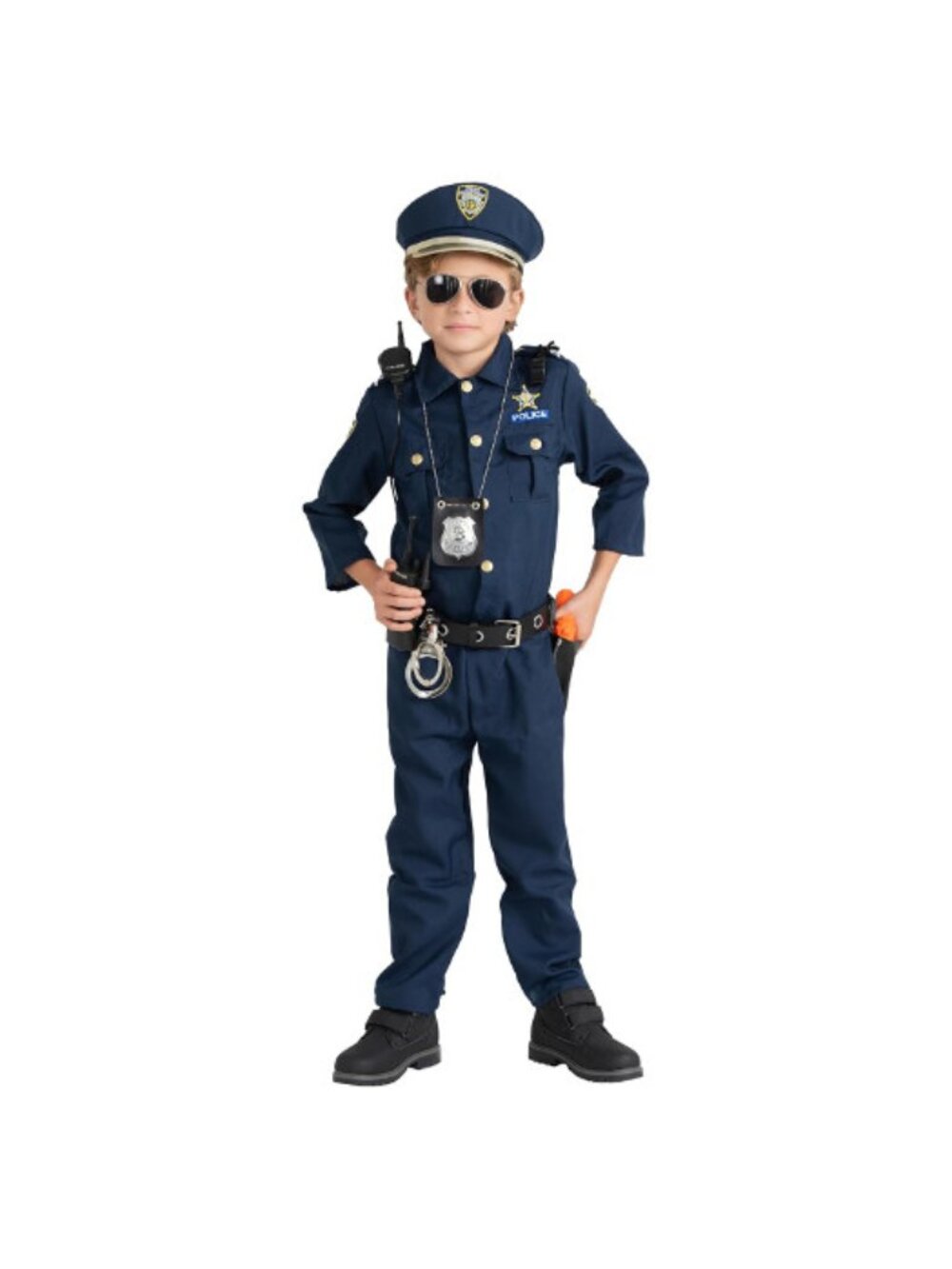 Dress Up America Police Costume for Kids – Cop Uniform Set with Accessories